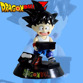 Dragon Ball - DRT025 - Anime Dragon Ball Figures Toy Gk Trendy Clothes Sitting Son Gohan And Pedestal Goku Shoe Box Milk Delivery Figure Creative Model