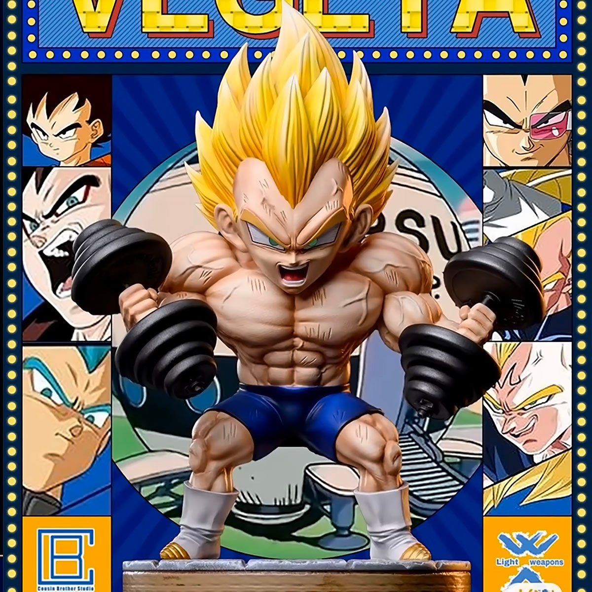 Dragon Ball - DRT026 - Dragon Ball Z Vegeta Fitness Figure DBZ Model Bodybuilding Series Figurals Anime Statue Figurine Collection Birthday Gifts