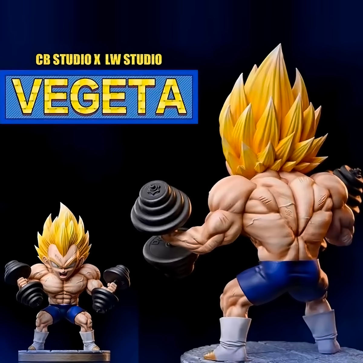 Dragon Ball - DRT026 - Dragon Ball Z Vegeta Fitness Figure DBZ Model Bodybuilding Series Figurals Anime Statue Figurine Collection Birthday Gifts