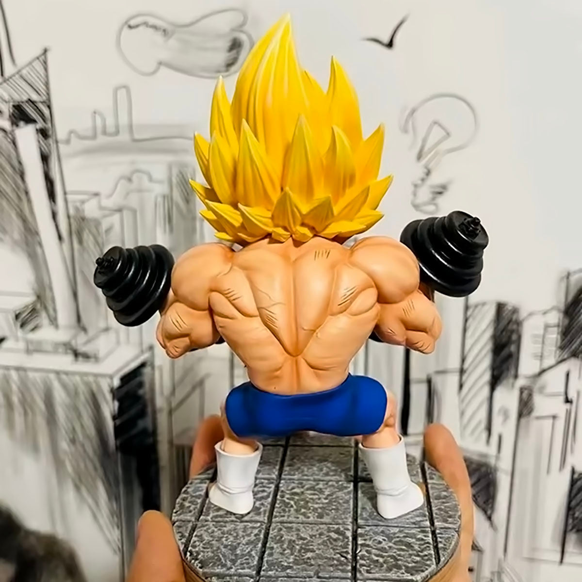 Dragon Ball - DRT026 - Dragon Ball Z Vegeta Fitness Figure DBZ Model Bodybuilding Series Figurals Anime Statue Figurine Collection Birthday Gifts