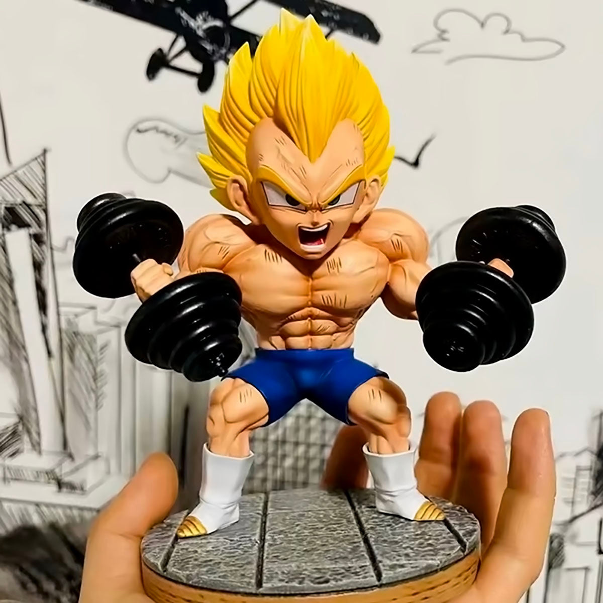 Dragon Ball - DRT026 - Dragon Ball Z Vegeta Fitness Figure DBZ Model Bodybuilding Series Figurals Anime Statue Figurine Collection Birthday Gifts