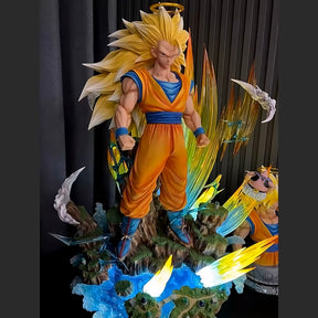 Dragon Ball - DRT046 - Dragon Ball Z Anime Figure GK Son Goku Kakarotto Super Saiyan 3 Manga Statue Pvc Action Figurine Collectible Model Toy Gifts