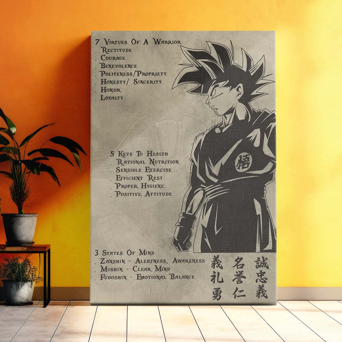 Dragon Ball Wall Art - Dragon Ball Poster - Dragon Ball Canvas - 7 5 3 CODE - Goku - DR044 - Vertical Poster - Vertical Canvas