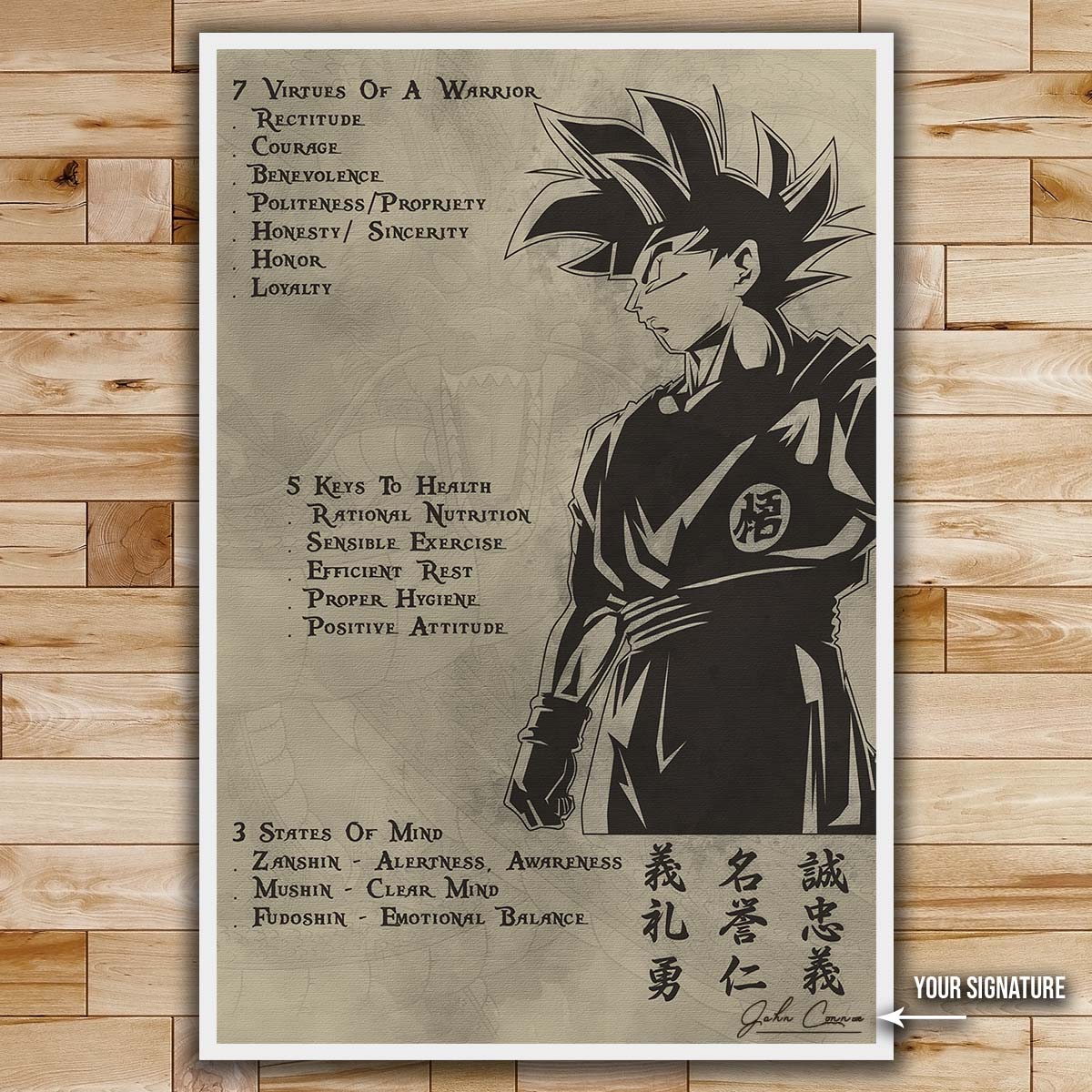 Dragon Ball Wall Art - Dragon Ball Poster - Dragon Ball Canvas - 7 5 3 CODE - Goku - DR044 - Vertical Poster - Vertical Canvas