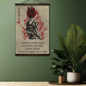 Dragon Ball Wall Art - Dragon Ball Poster - Dragon Ball Canvas - I'm Not Going To Lose - Goku - Vegeta - Vegeto - DR058 - Vertical Poster - Vertical Canvas