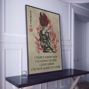 Dragon Ball Wall Art - Dragon Ball Poster - Dragon Ball Canvas - I'm Not Going To Lose - Goku - Vegeta - Vegeto - DR058 - Vertical Poster - Vertical Canvas