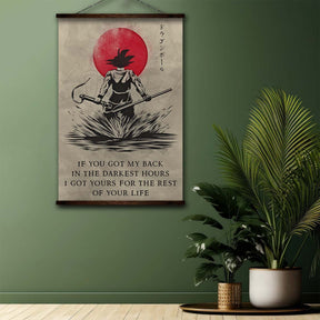 Dragon Ball Wall Art - Dragon Ball Poster - Dragon Ball Canvas - If You Got My Back - Goku - DR028 - Vertical Poster - Vertical Canvas