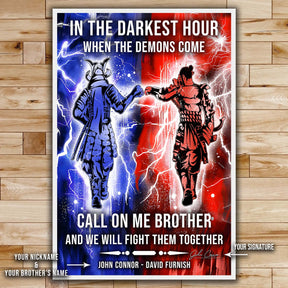 Samurai Wall Art - Samurai Poster - Samurai Canvas - Call On me Brother - Bushido - Katana - Ronin - Miyamoto Musashi - SA099 - Vertical Poster - Vertical Canvas