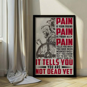 Viking Wall Art - Viking Poster - Viking Canvas - PAIN - You Are Not Dead Yet - VK046 - Vertical Poster - Vertical Canvas